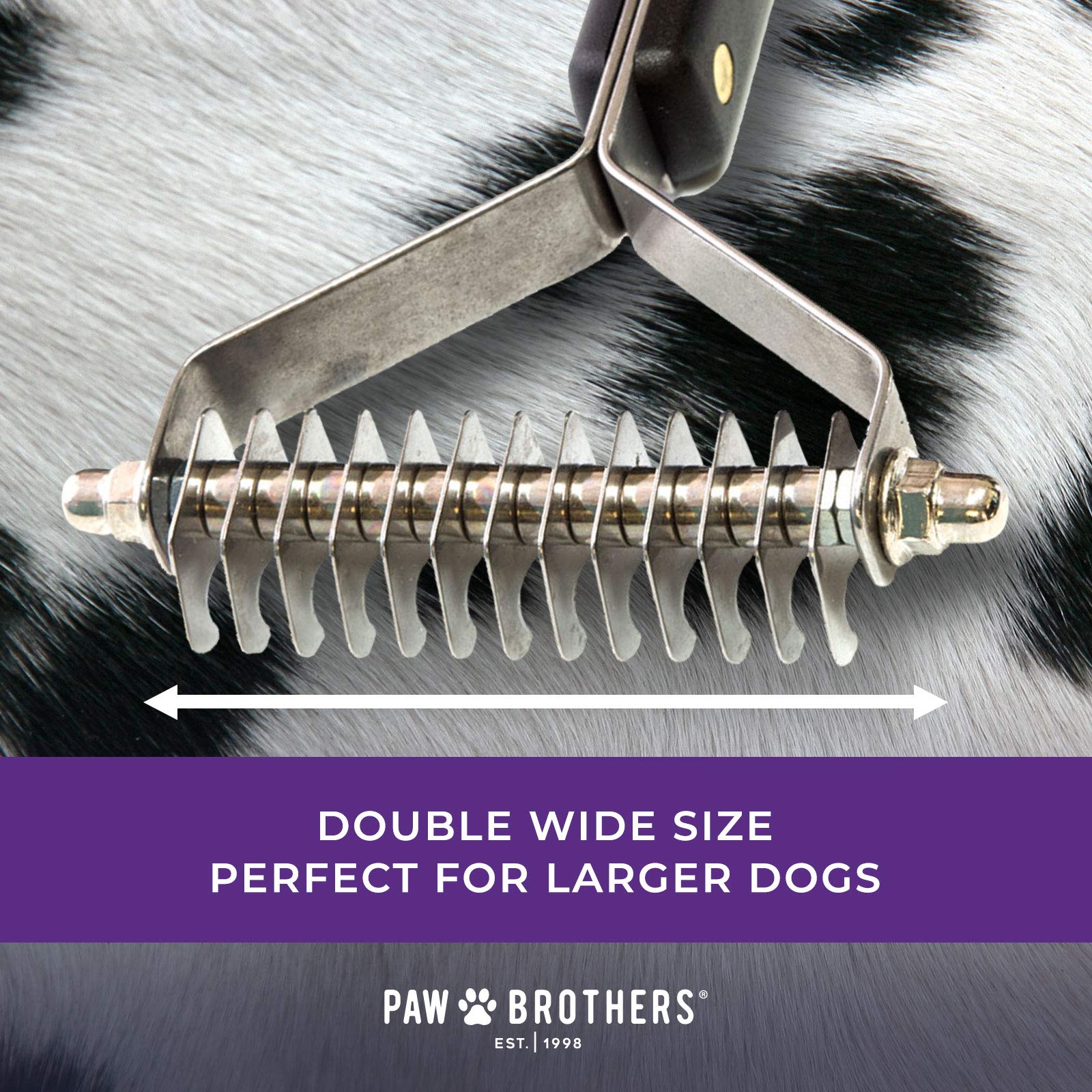 Ryan's Pet Supplies Paw Brothers professional-grade tool supports efficient shedding control.
