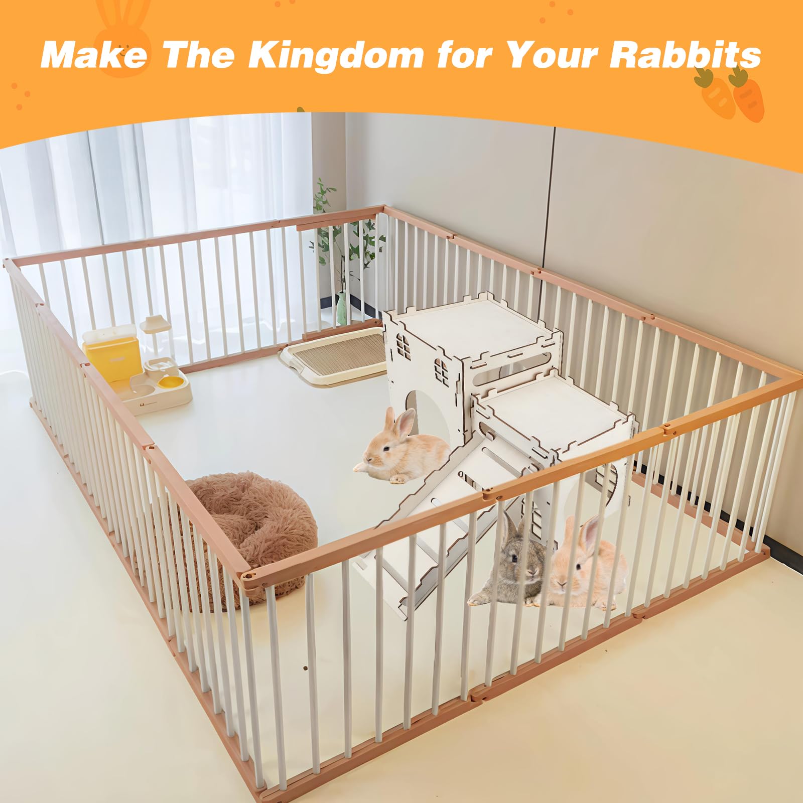 Rypet easy-to-assemble castle; quick setup in minutes for busy pet parents.