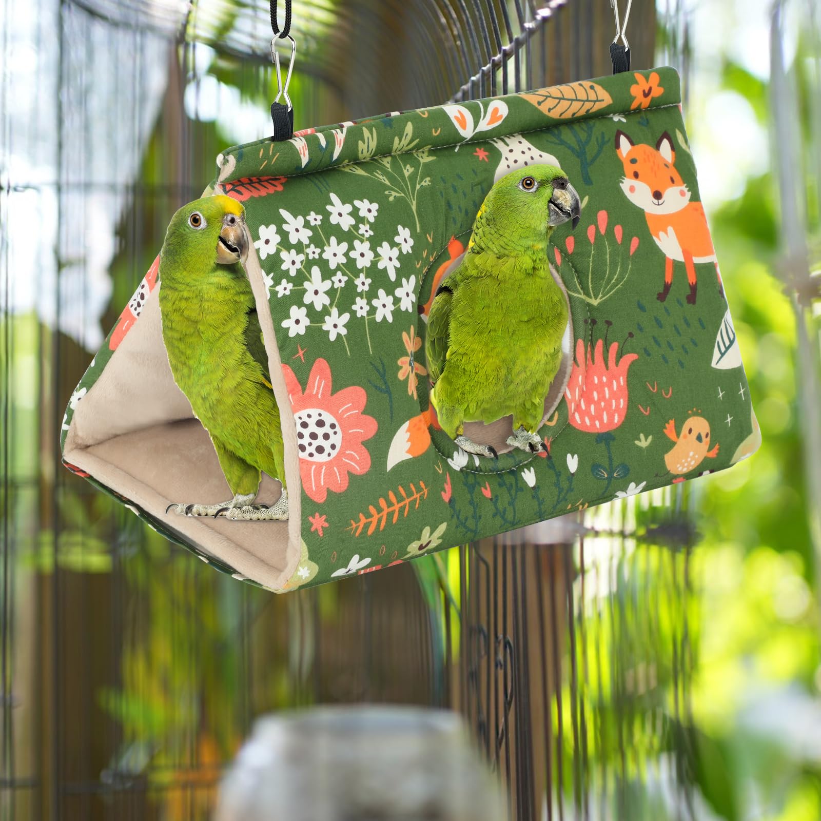 Rypet hanging cotton hammock attachment for quick cage setup