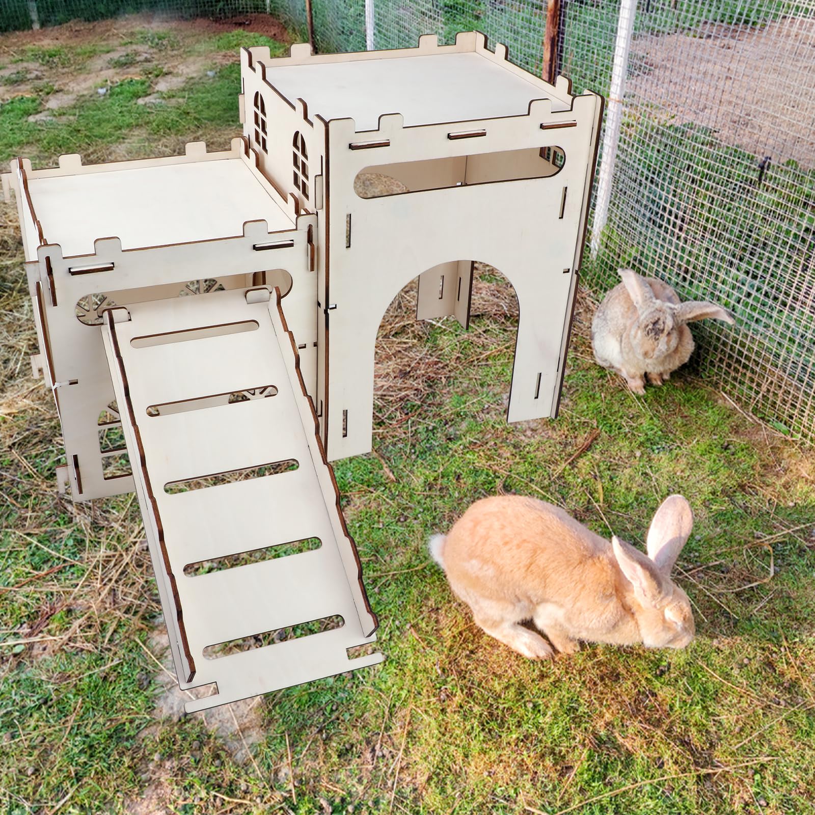 Rypet interlocking-connection design; flexible layout options for larger habitats.