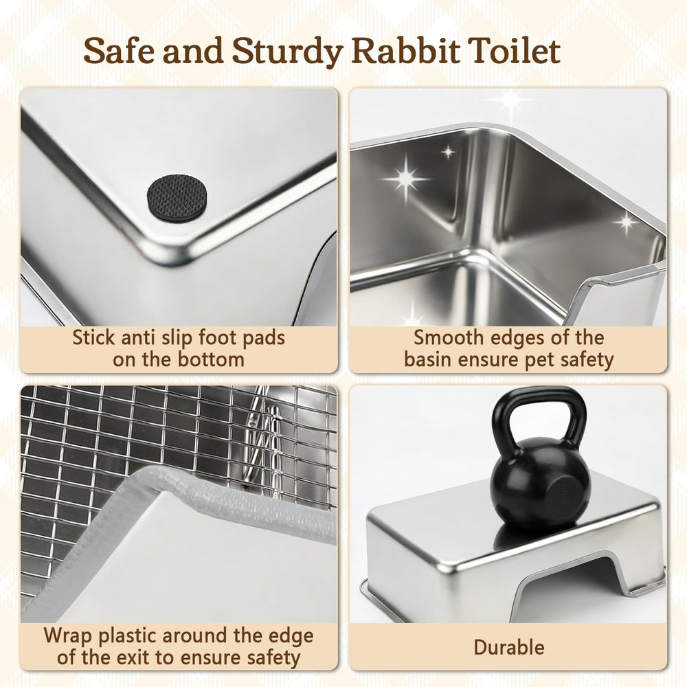 Rypet metal food bowls included for convenient feeding in one setup.