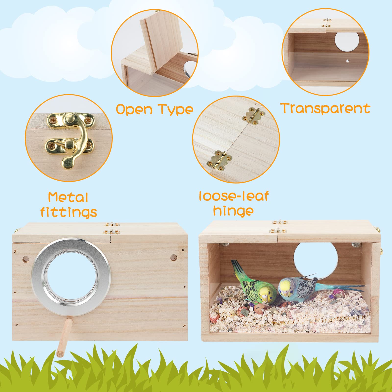 Rypet multifunctional nesting box for resting, nesting, and breeding practice