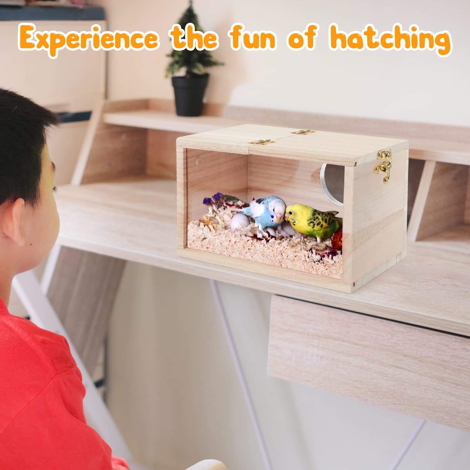 Rypet nesting box with stable bolt mounting for secure cage placement