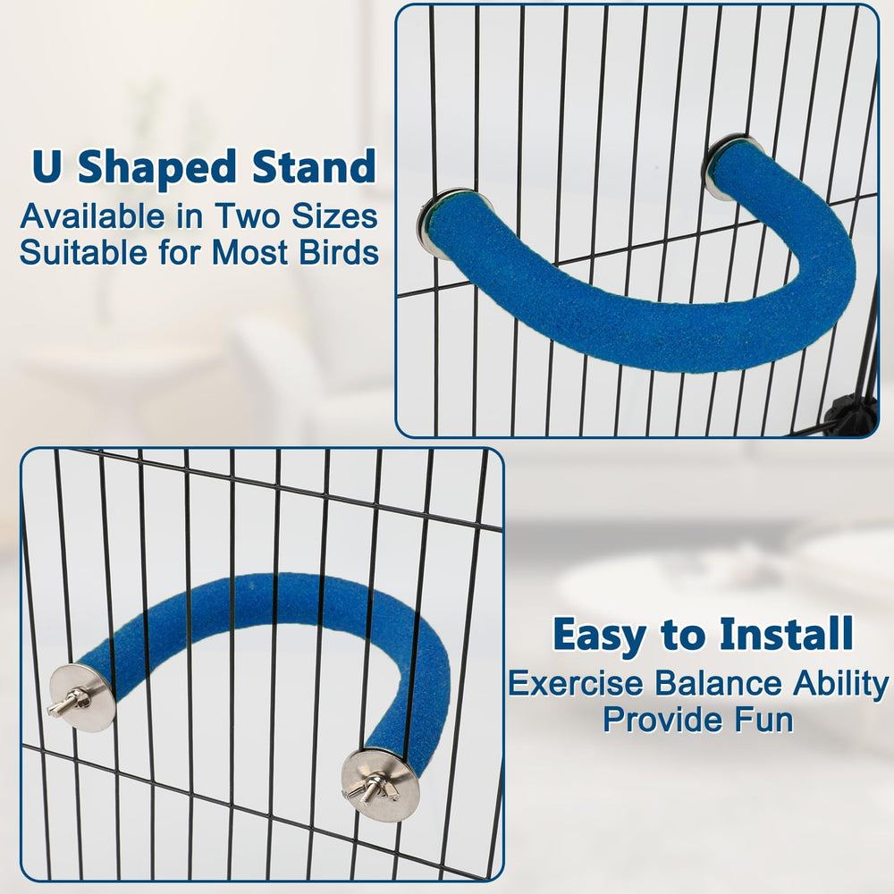 RYPET parrot perch rough-surfaced uses food-grade color inside for safety