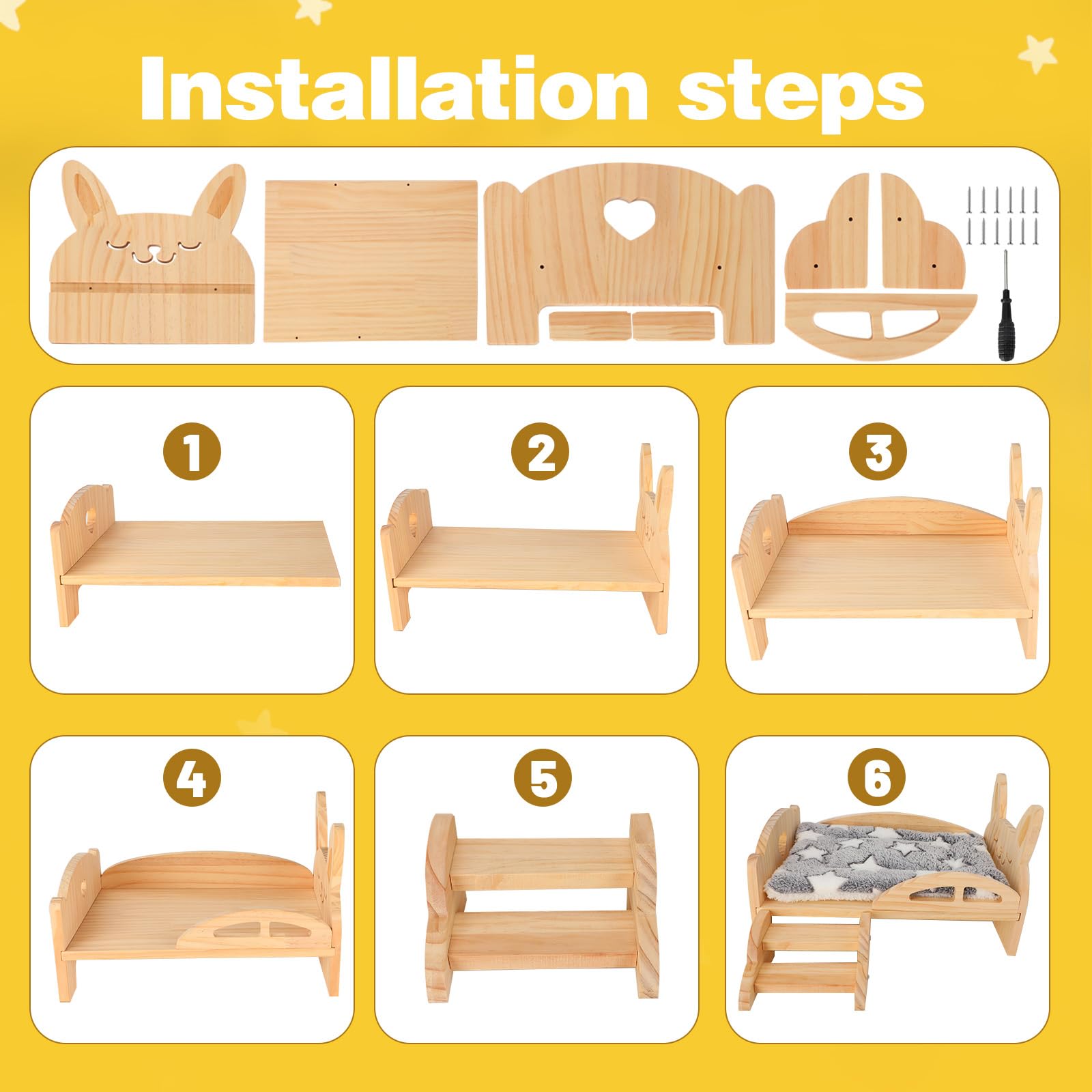 Rypet removable stairs on a wooden platform for flexible setup