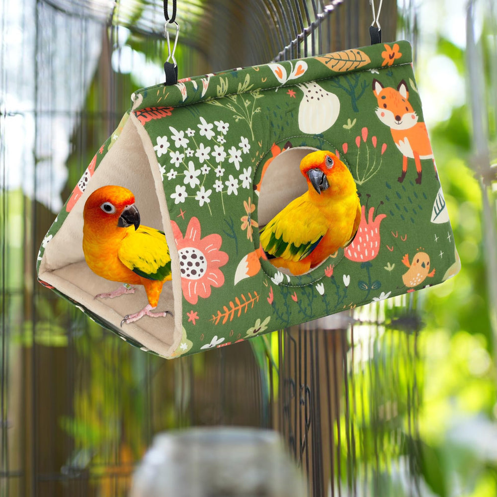 Rypet washable nest cage hammock in green for easy cleaning