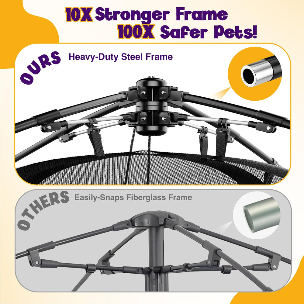 Rywell reinforced steel frame ensures a durable, stable play space