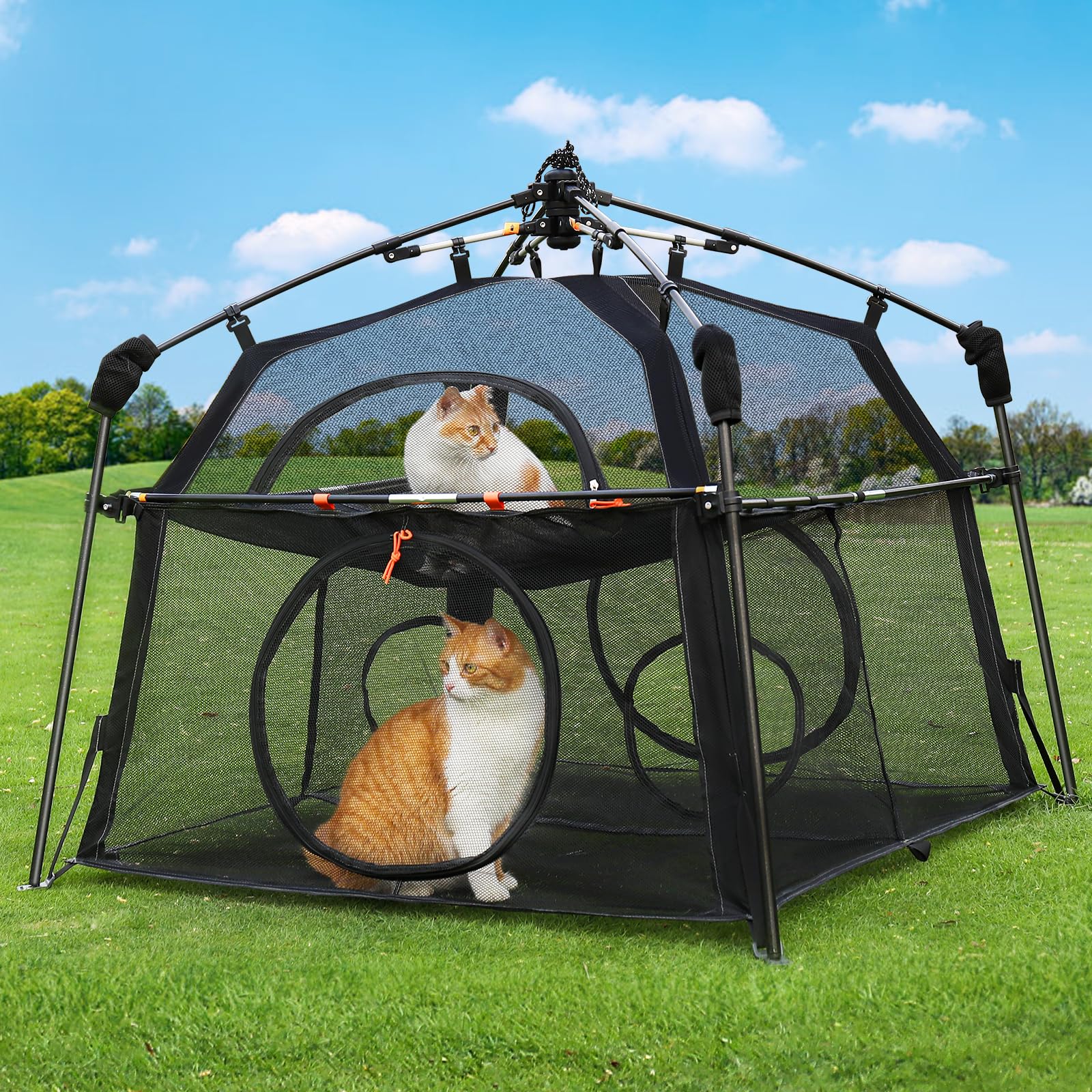 Rywell weatherproof frame is ready for patio, balcony, or park outings