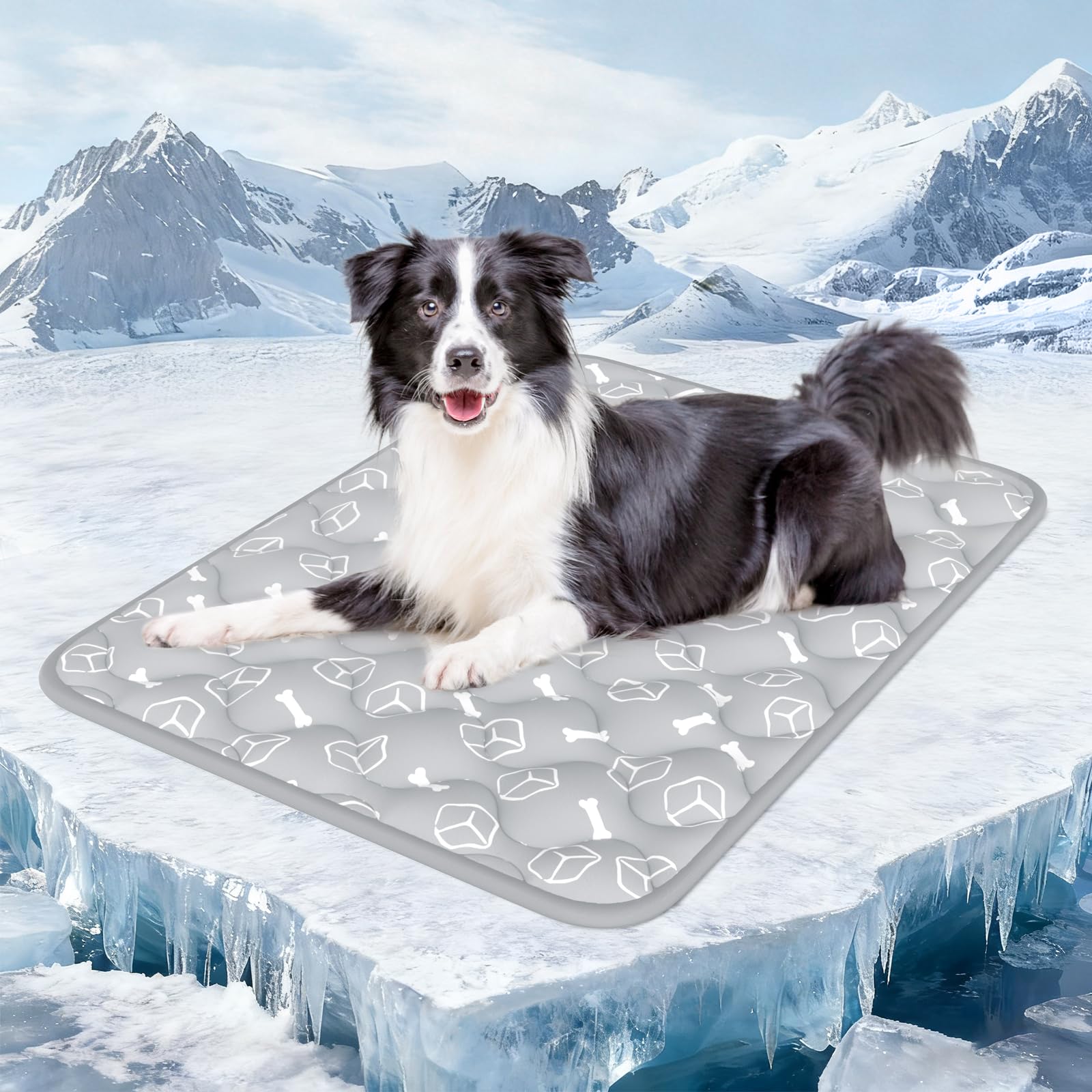 Rywell Dog Cooling Mat 2.0 grey surface cools pets for hot days