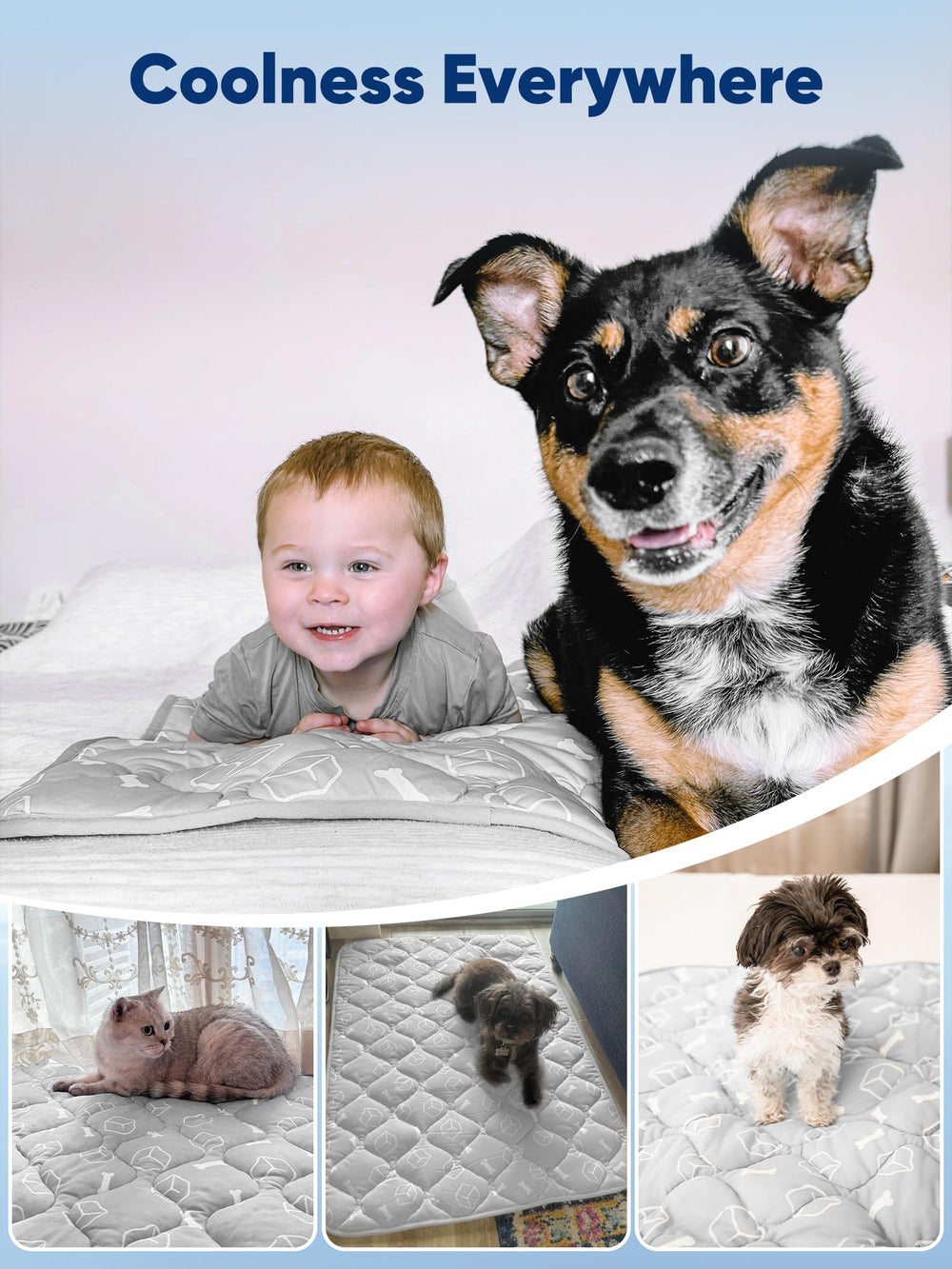 Rywell mat suited for large breeds, crates, and car seats.