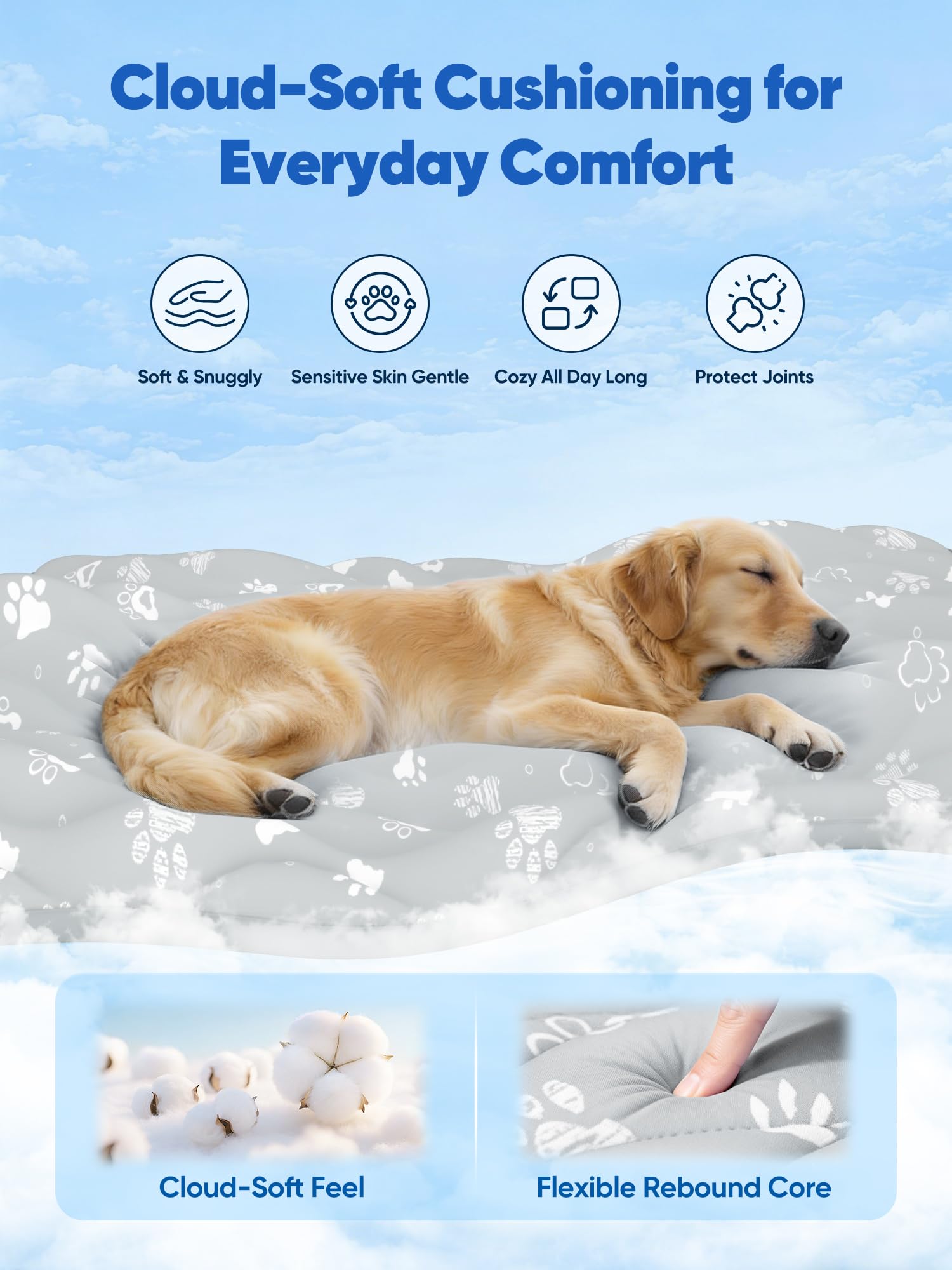 Rywell portable travel dog mat for cooling anywhere
