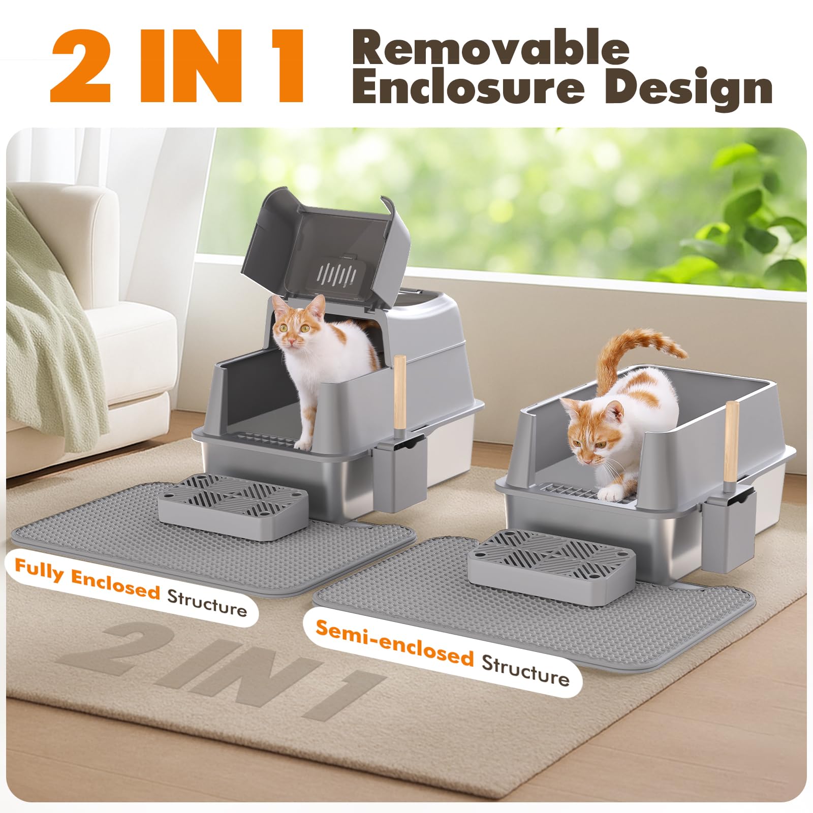 Rywell front-entry design supports seniors and short-legged cats.