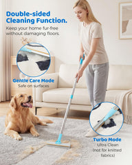RZPTL dual-sided brush head showing copper and TPU teeth for snag-free cleaning