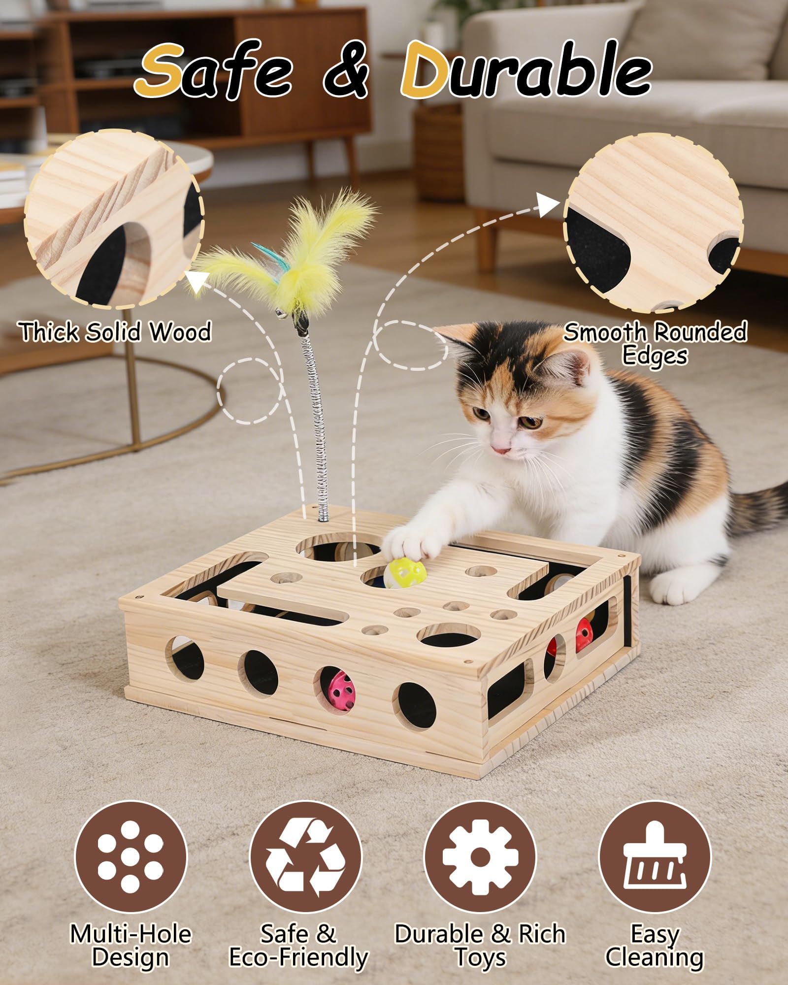 RZPTL spring teaser wand promotes stalking and active chasing during play.