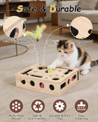 RZPTL spring teaser wand promotes stalking and active chasing during play.