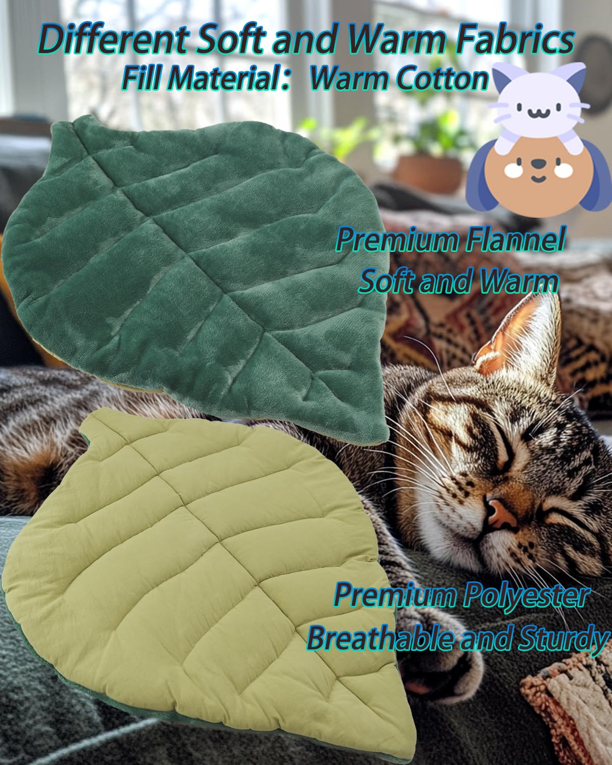 Rzxlszy cat mat measures 26 by 20 inches for cats and small dogs