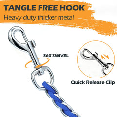 S-ETOVUS chew-proof metal leash emphasizes durability for daily outdoor use.
