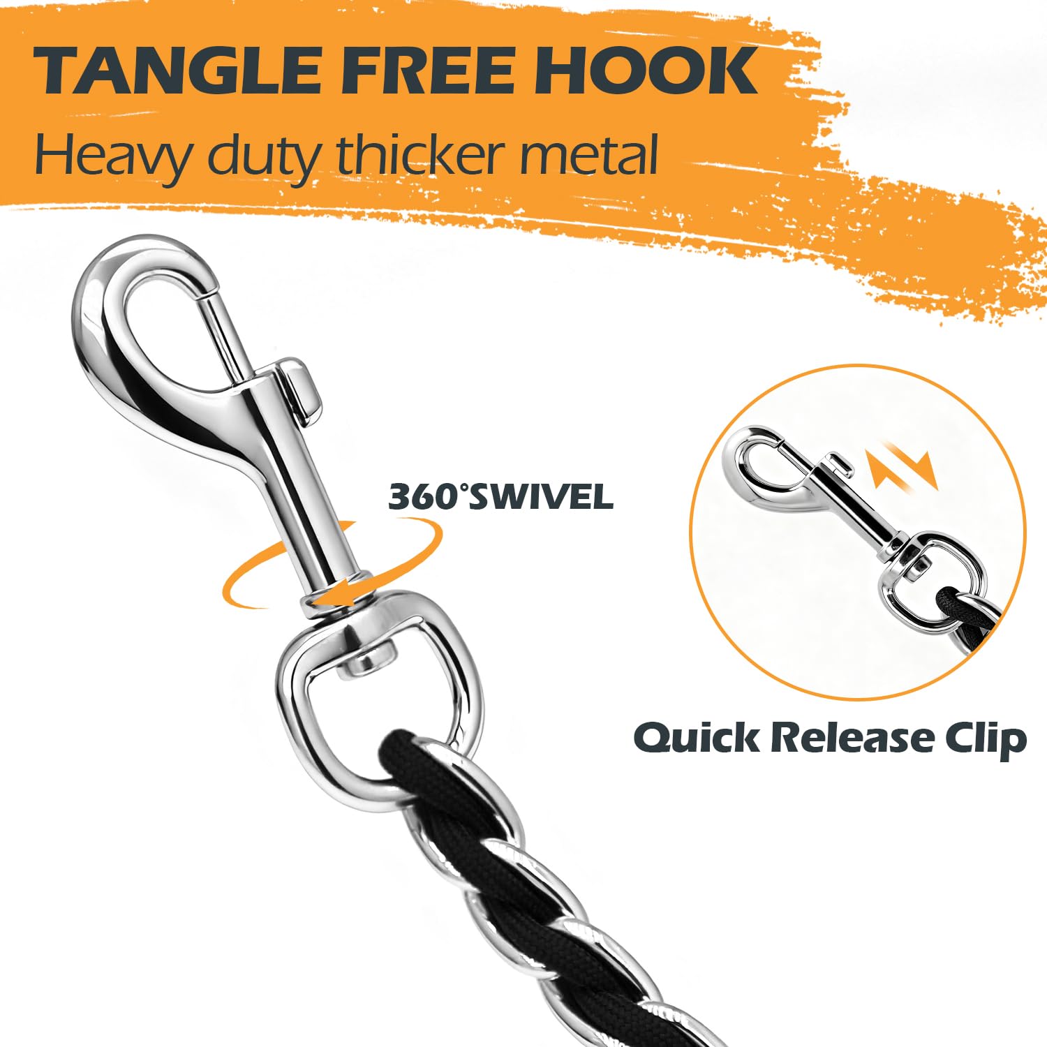 S-ETOVUS padded handle on leash offering a comfortable grip