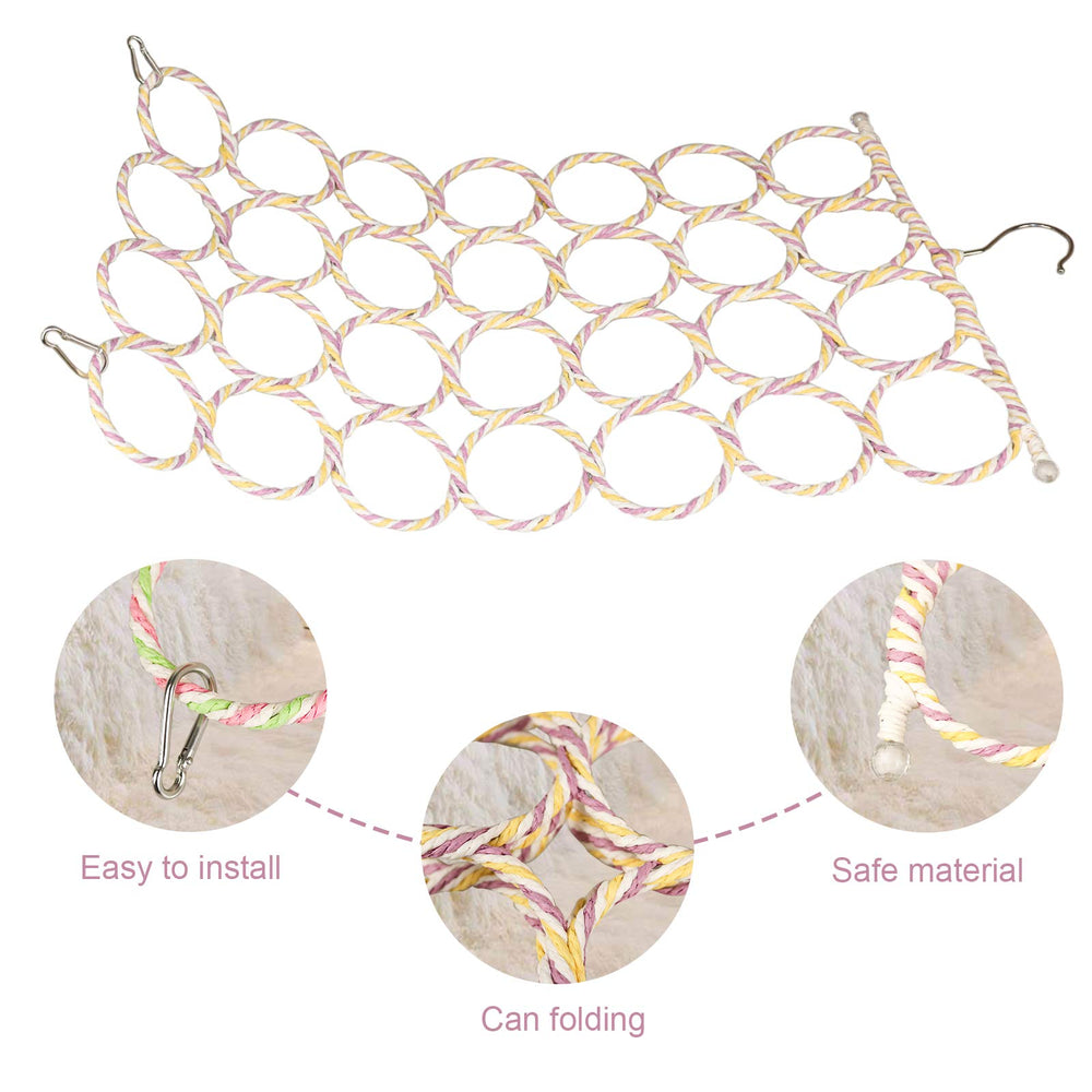 Easy installation with two hooks, S-Mechanic bird toy fits inside most cages.
