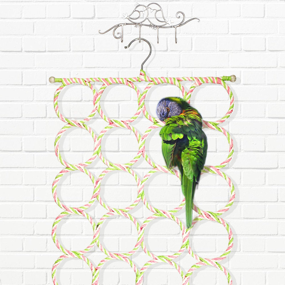 Versatile use for outdoor or free-range birds with secure hanging setup.