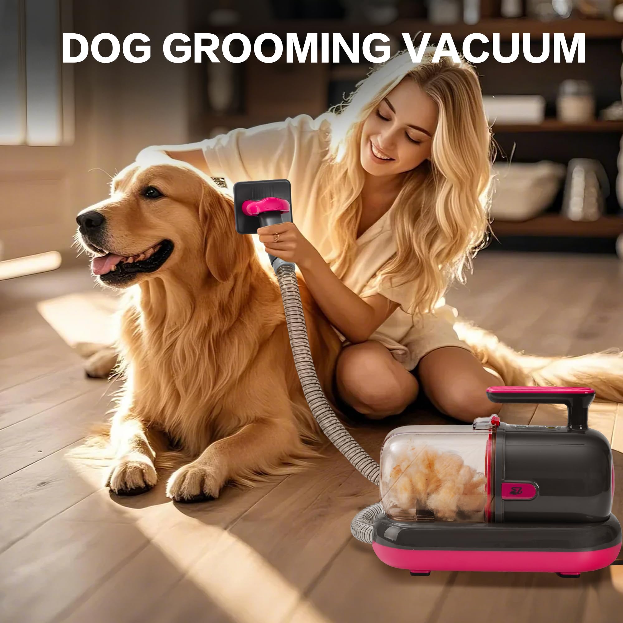 S7 complete grooming vacuum kit includes brushes and clippers for all-in-one care.