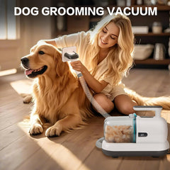 S7 complete grooming vacuum kit includes brush and clippers for all-in-one pet care.