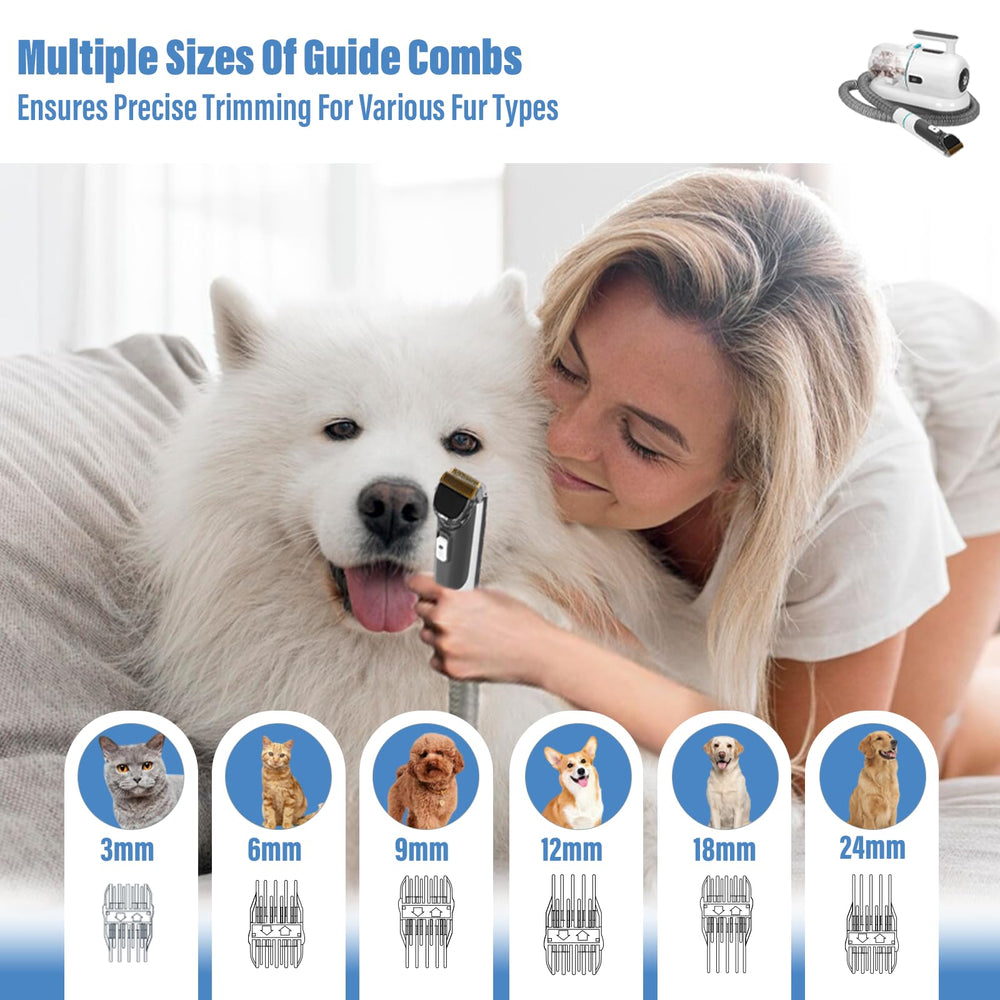 S7 large dust container design simplifies cleanup after grooming sessions.
