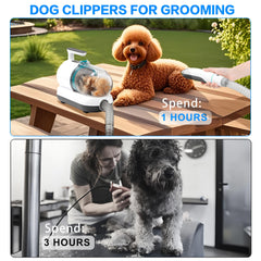 S7 dog grooming vacuum set for indoor use keeps noise low and pets calm.