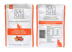 Sa-Shi Bonita Tuna & Mackerel pouch in savory broth for flavor mix