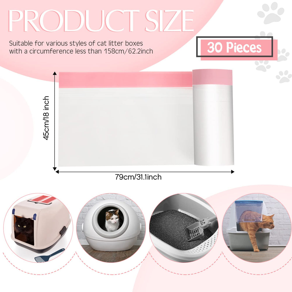 Sabary jumbo kitty pan liners sized 31x18 inches fit most boxes