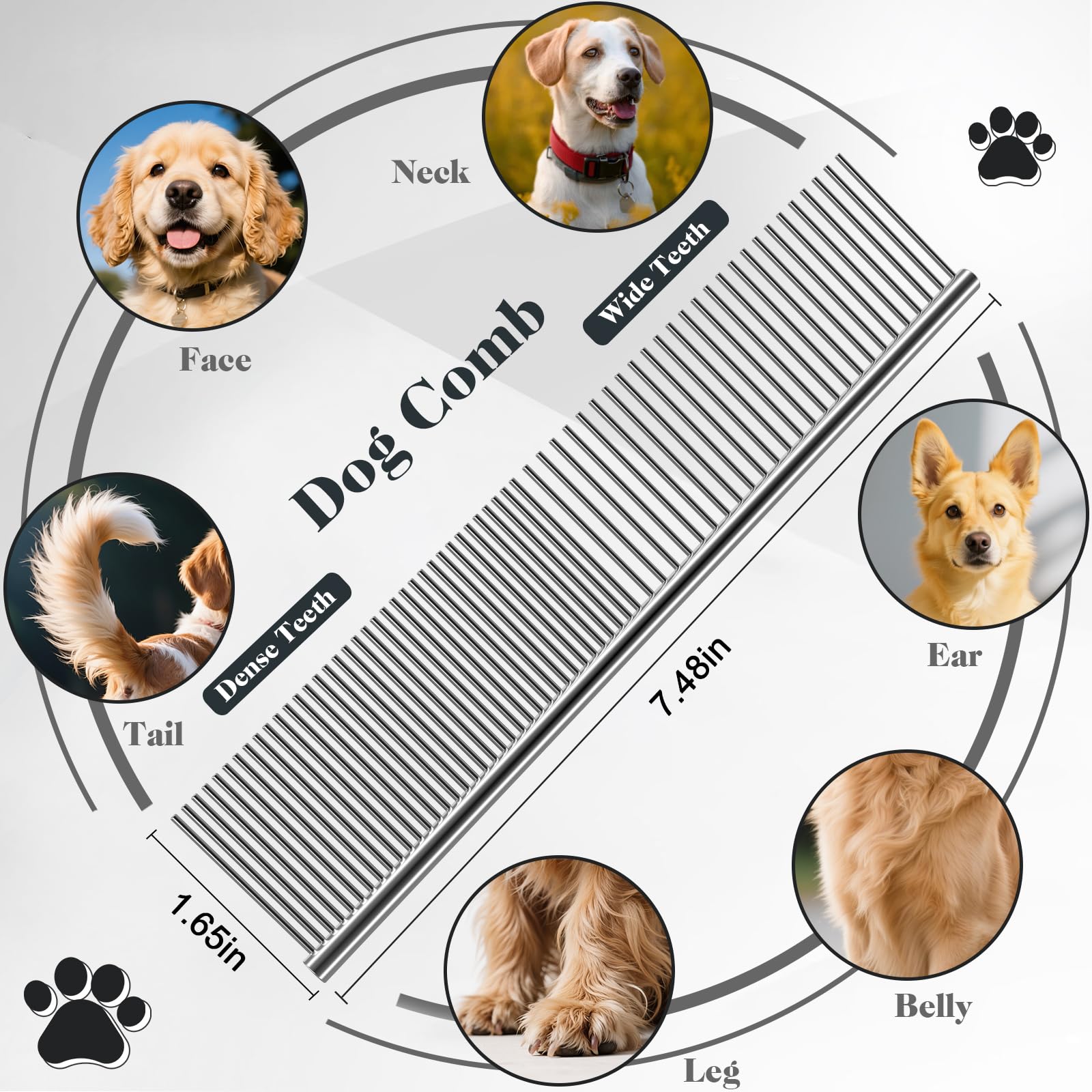 Saccison ergonomic handle for comfortable, fatigue-free grooming