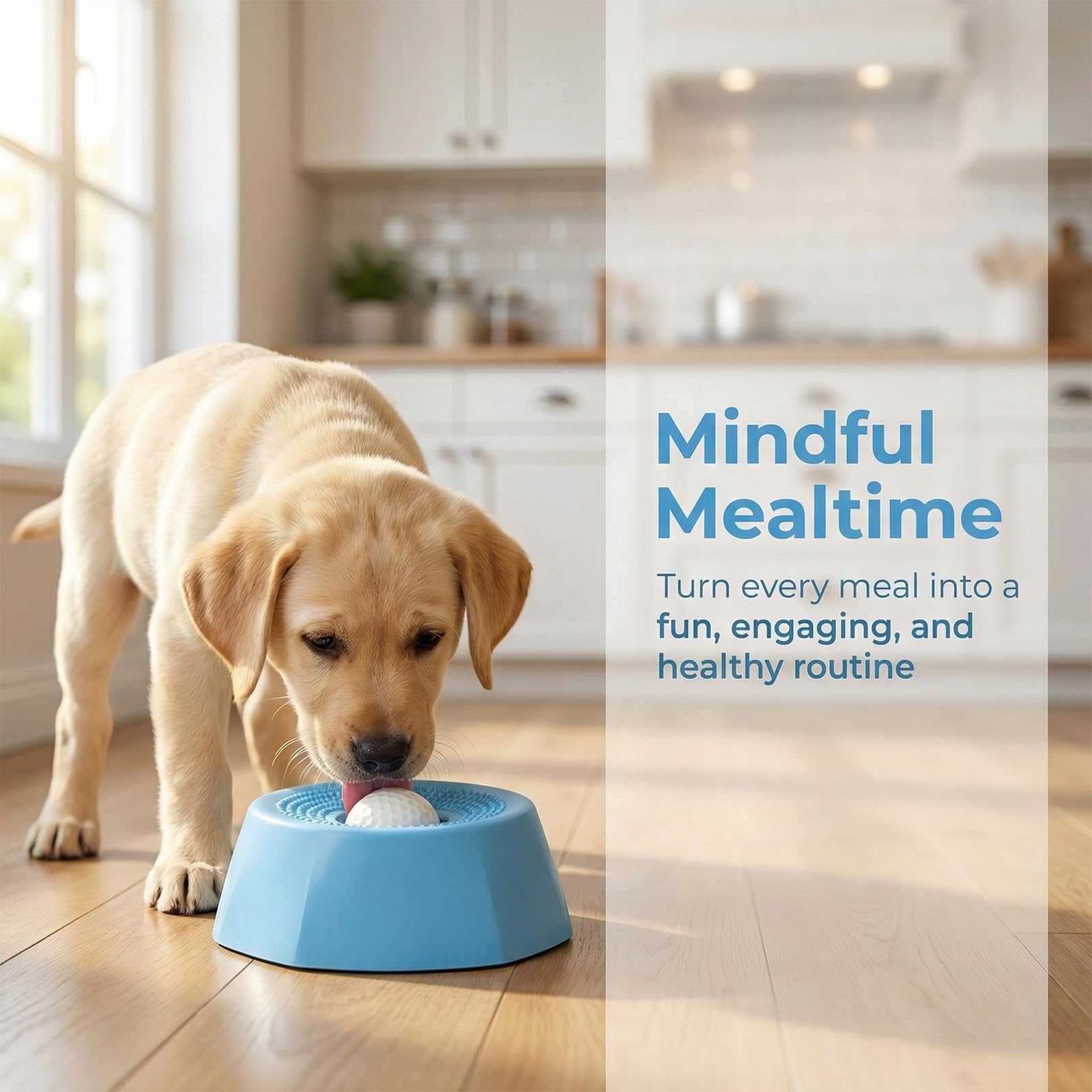 Sadaug anti-slip base keeps the bowl stable during licking sessions