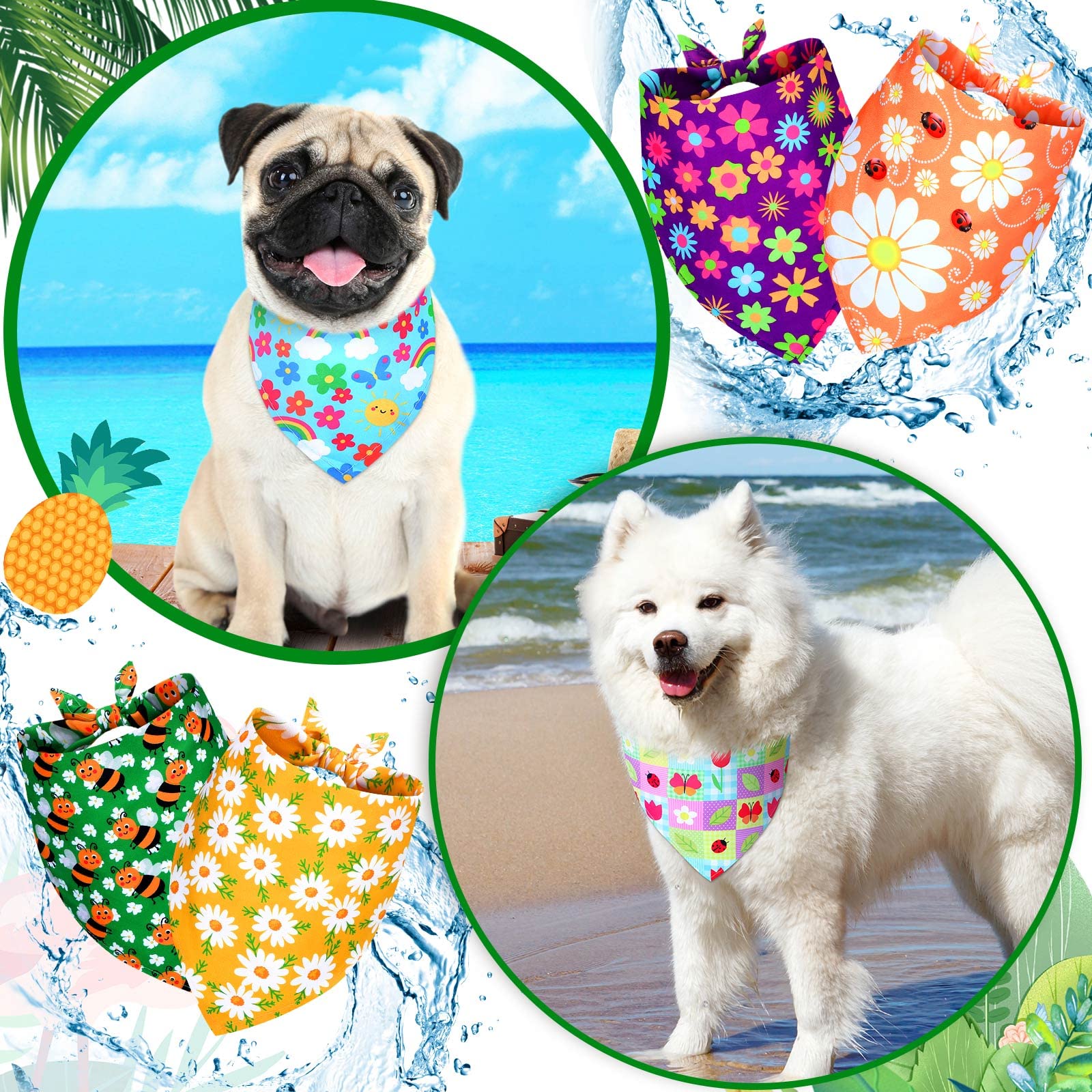 Sadnyy 40-piece bundle provides variety for festive pet outfits.