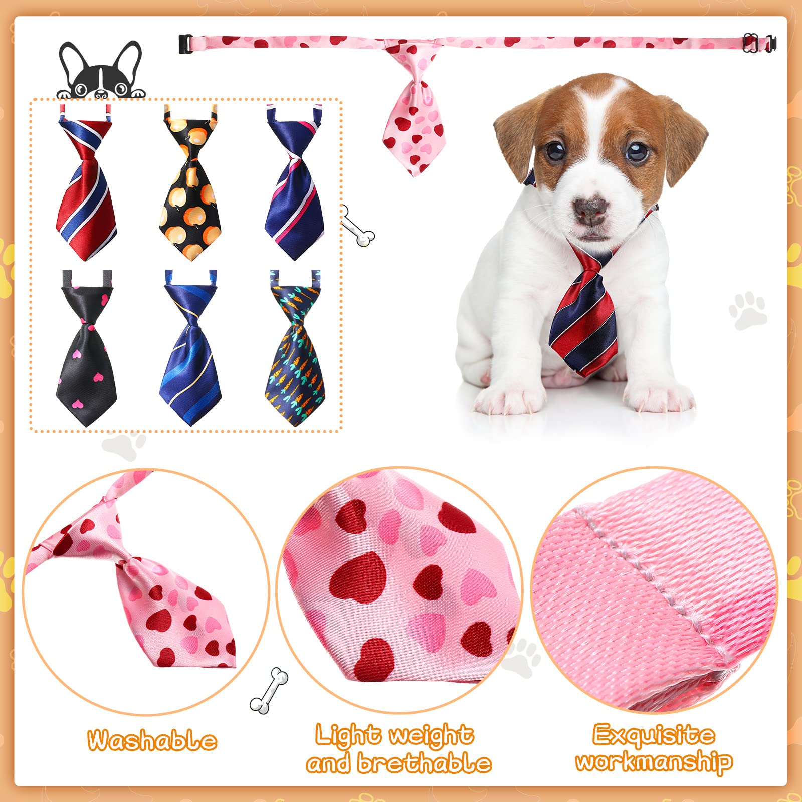 Sadnyy grooming accessories enhance pet outfits for photos and parties.