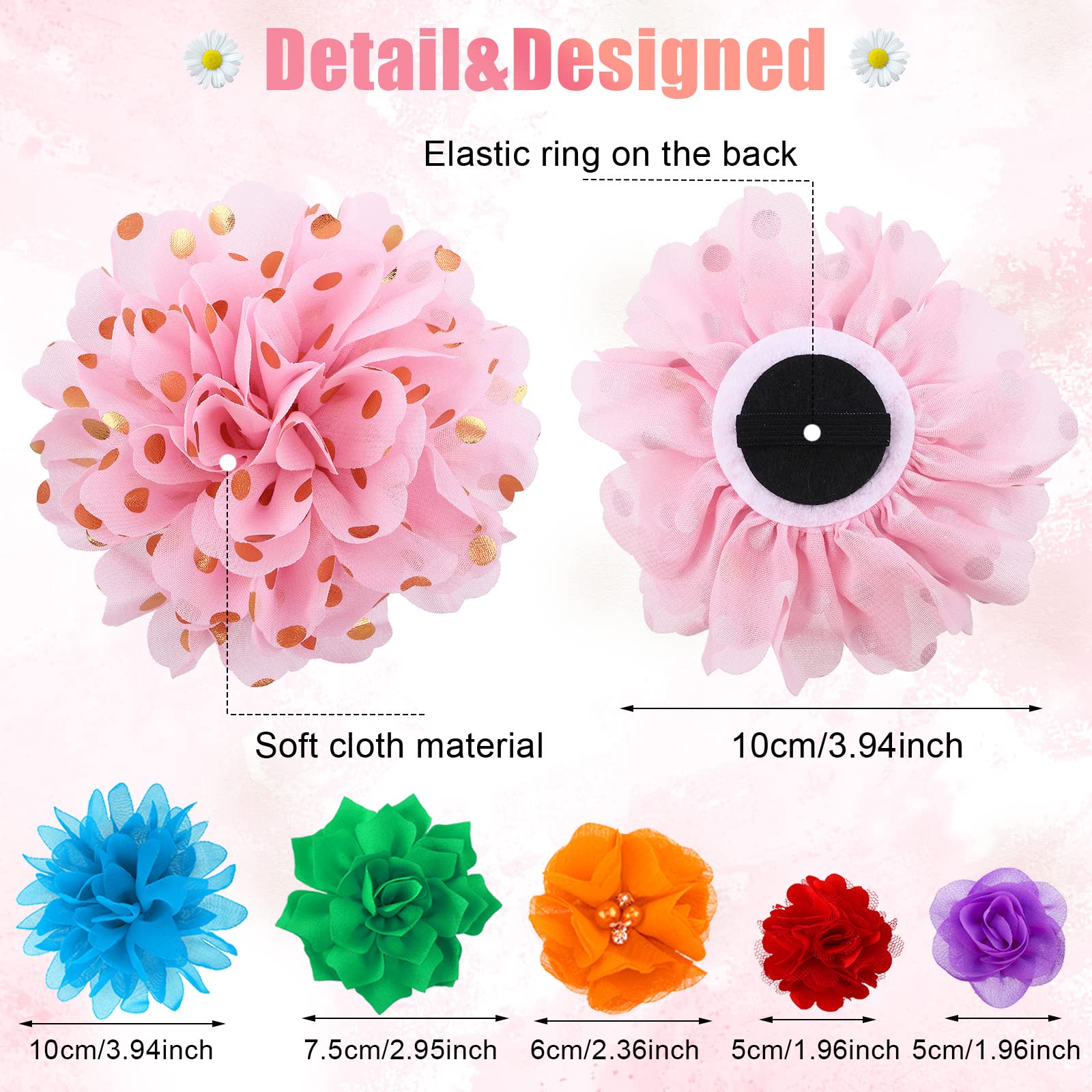Sadnyy pet bows on collars, enhances outfits for cats and dogs.