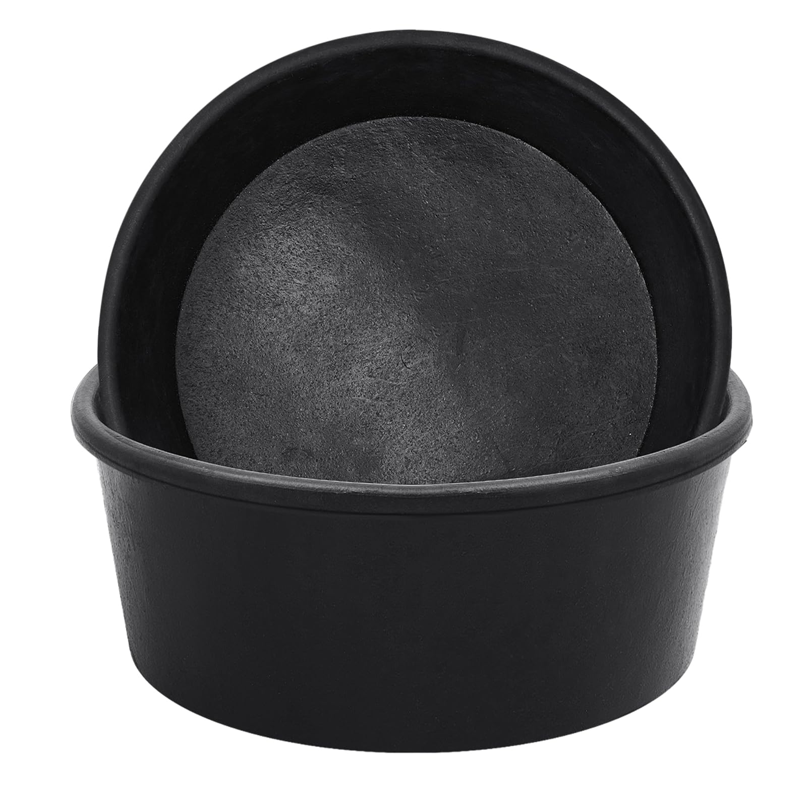 Sadnyy rubber feeder pan 2-pack demonstrates sturdy design to reduce tipping during feeding