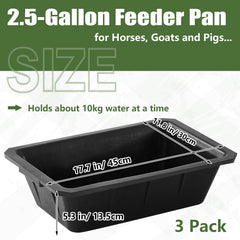 Sadnyy rubber feeder pan heavy duty close-up highlights thick, durable material.