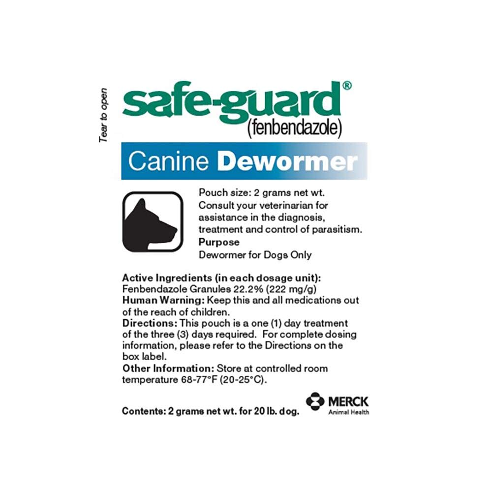 Safe-Guard is safe for dogs 6 weeks and older, including pregnant dogs.