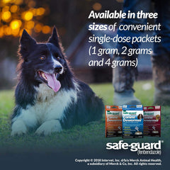 Three-day dosing sequence reminder with Safe-Guard pouch.