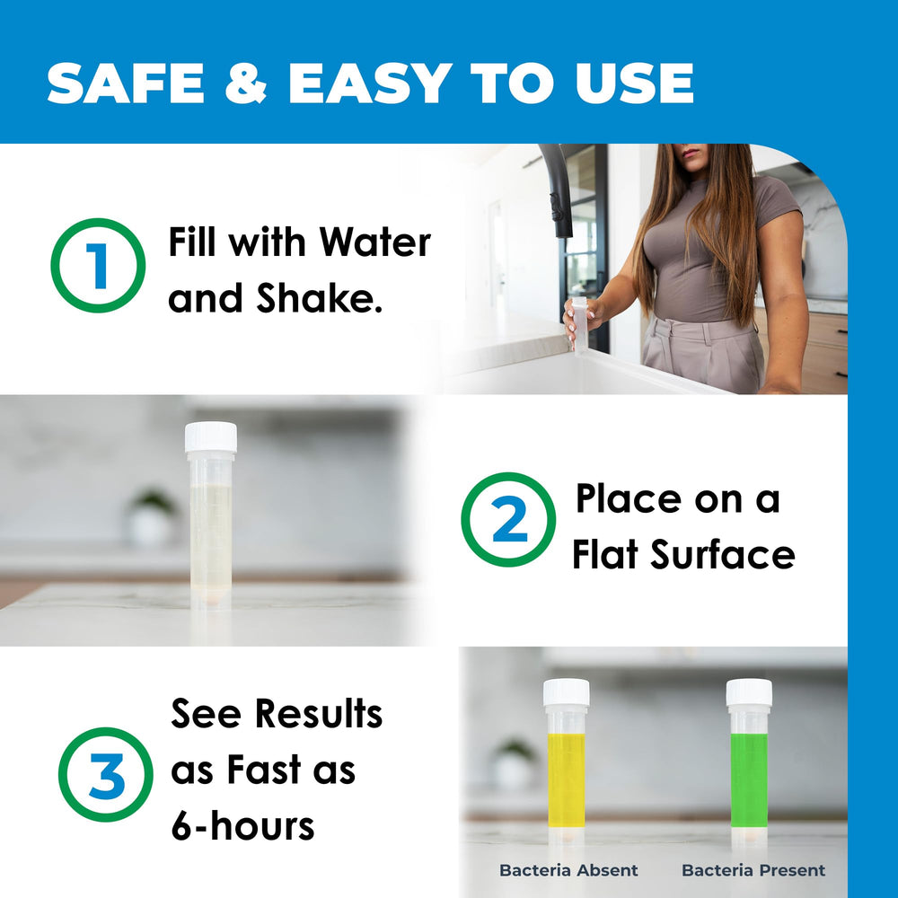 Safe Home EPA-certified DIY test kit for accurate at-home water testing.