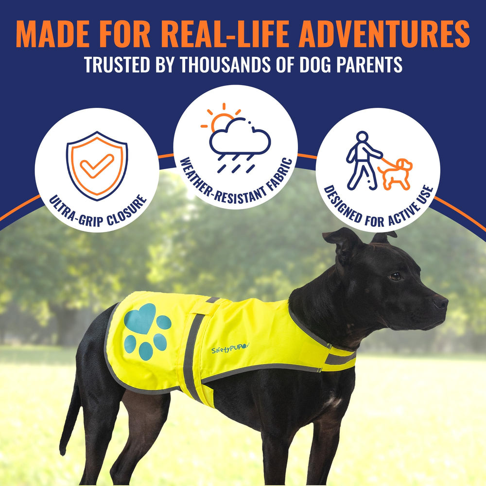 SafetyPUP XD durable oxford weave vest with rugged construction