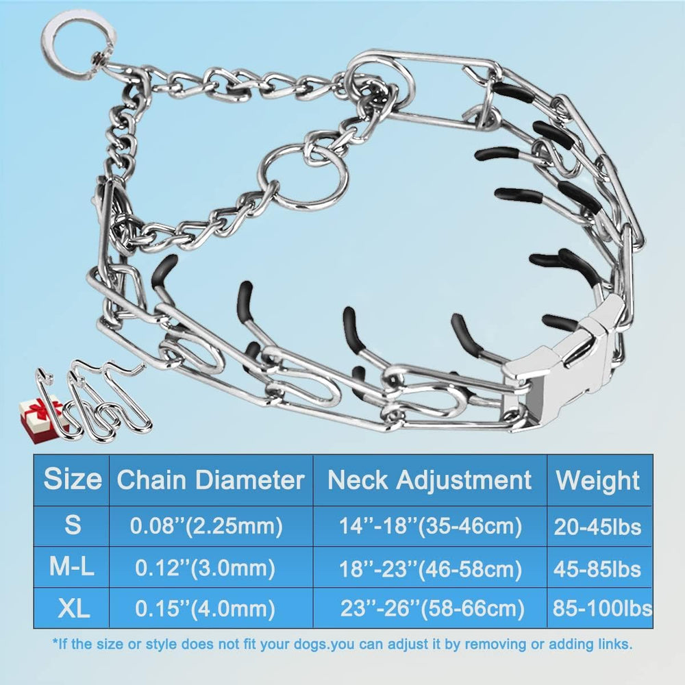 Chrome-plated stainless steel Safiman collar built for rust resistance outdoors