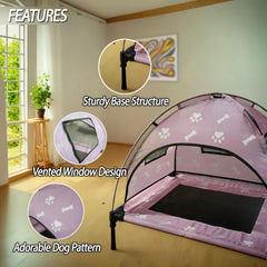 Saijax breathable mesh window keeps dogs cool and comfy