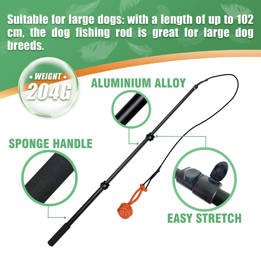 SailStart aluminum flirt pole is lightweight yet sturdy for long play sessions.