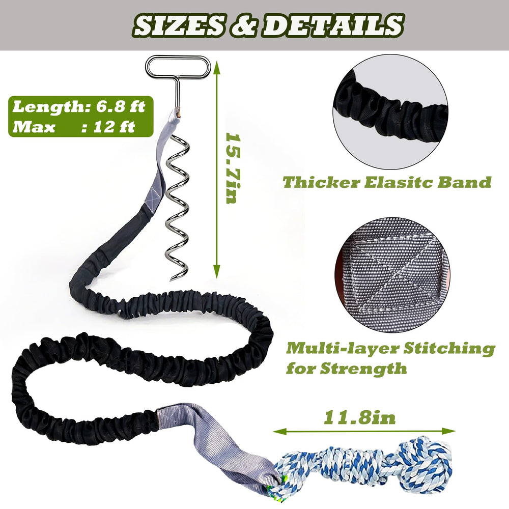 SailStart dog tug toy attached to tree for high-energy play