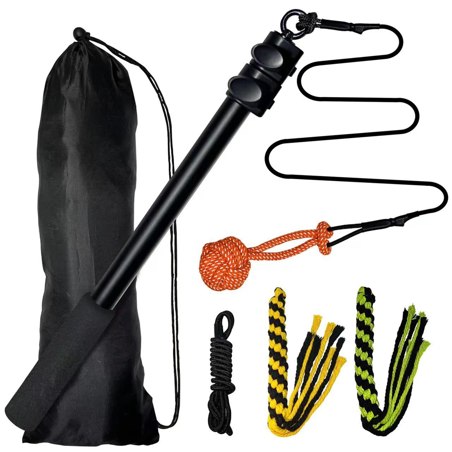 SailStart storage bag keeps the flirt pole and accessories organized after play.