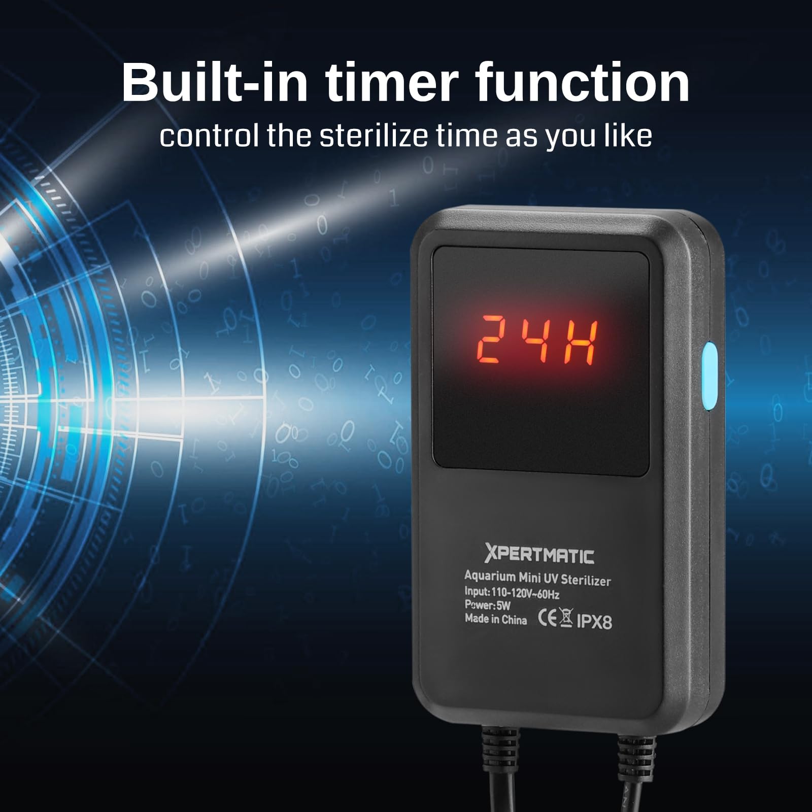 SainSmart XpertMatic UV shield provides safer operation around the tank.