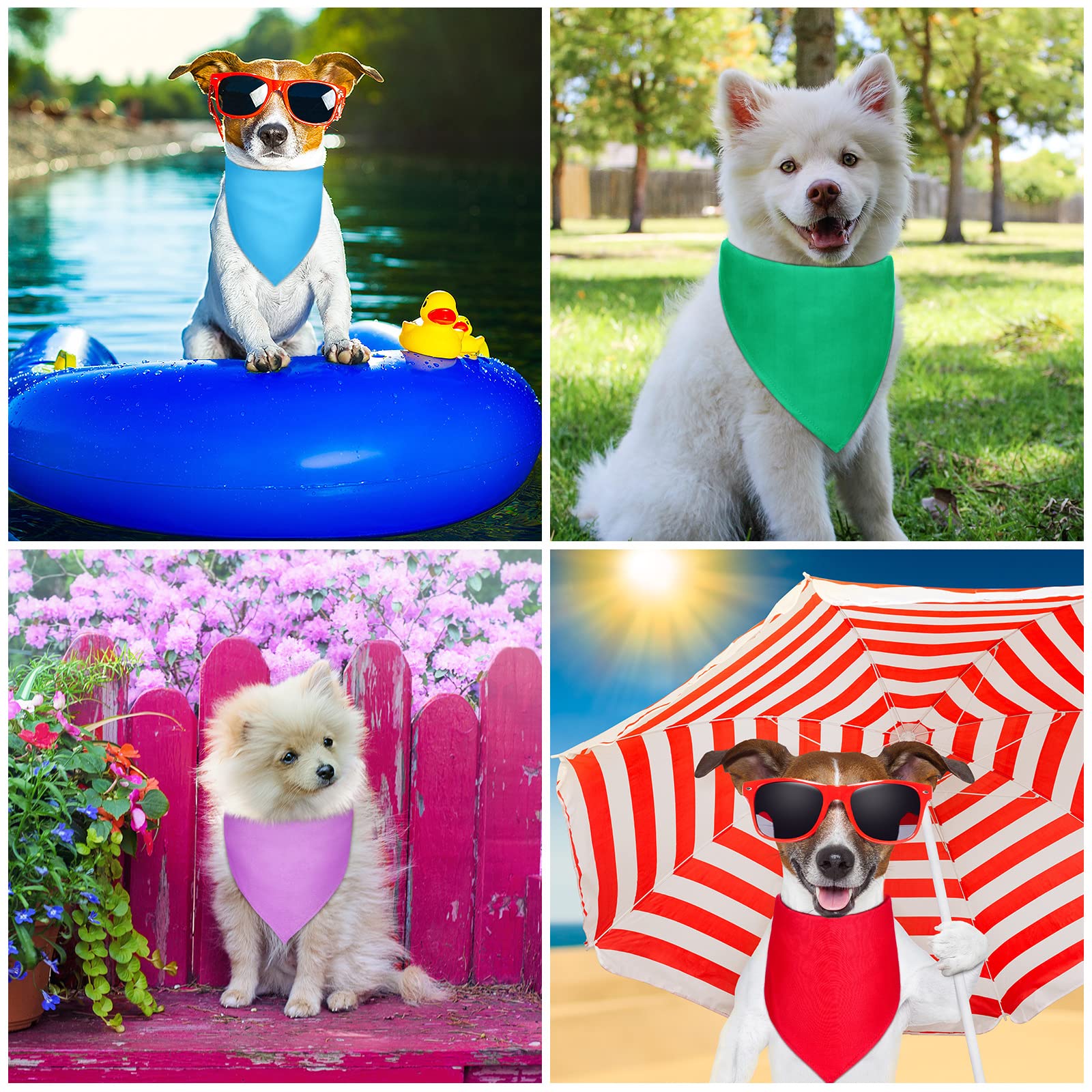 Saintrygo color-variety bandanas showcase the wide color selection