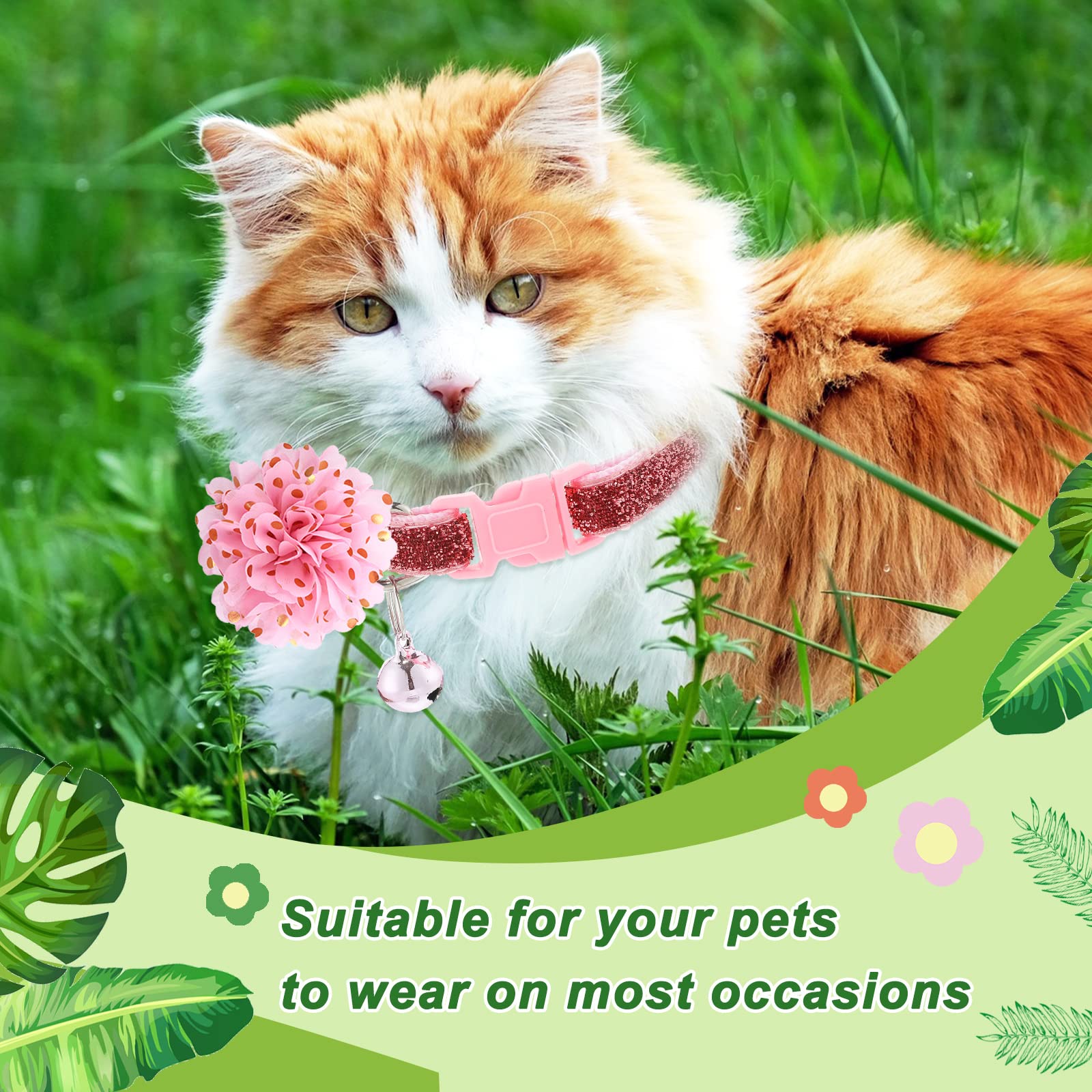 Saintrygo dog flower bow collection style C lightweight chiffon for comfort