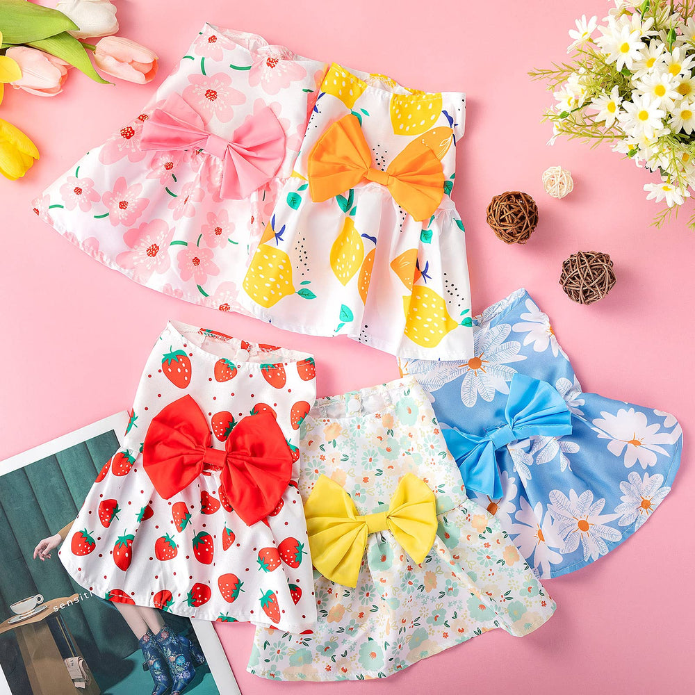 Saintrygo blue daisy dress with playful look for pets